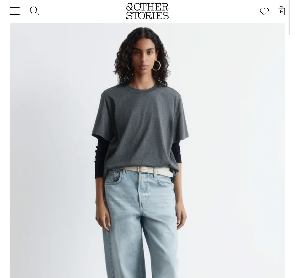 엔아더스토리즈 베이직 반팔티셔츠 M 상품이미지2