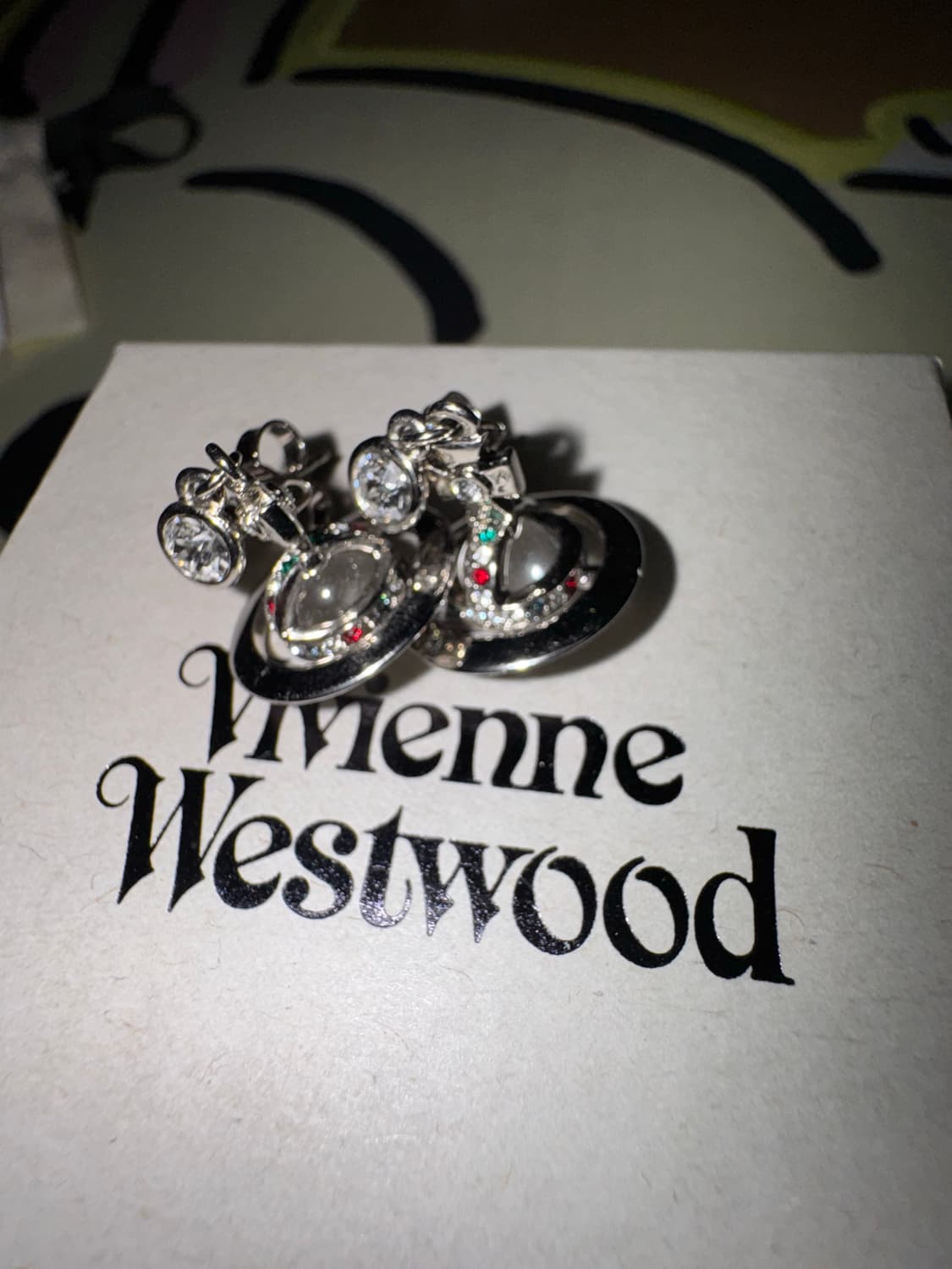 비비안웨스트우드 orb 실버 귀걸이 상품이미지2