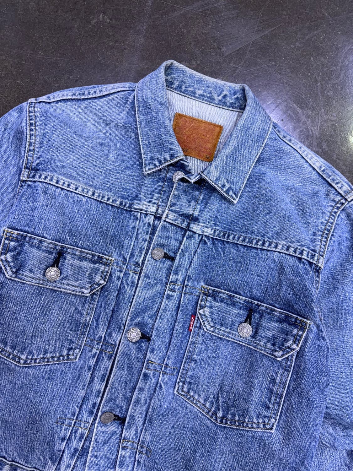 리바이스 LVC 71507XX 2nd 빅E 셀비지 데님자켓 38 상품이미지3