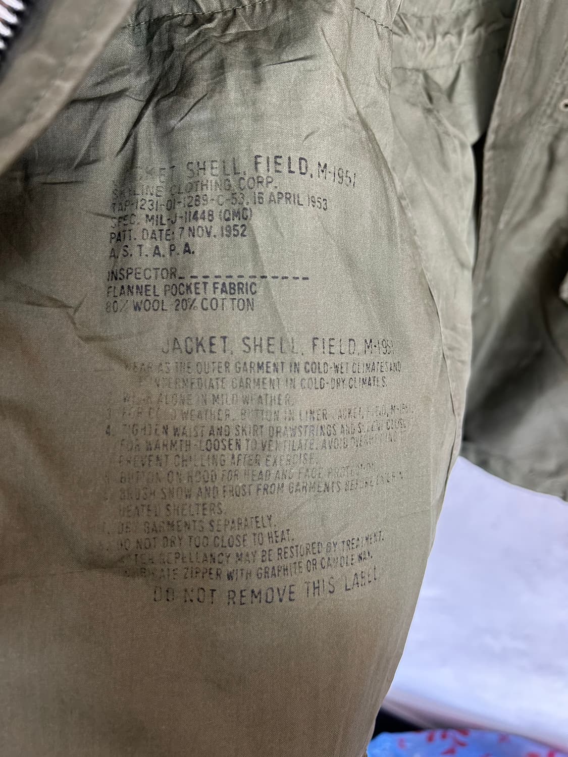 50‘s M-51 미군야상  상품이미지7