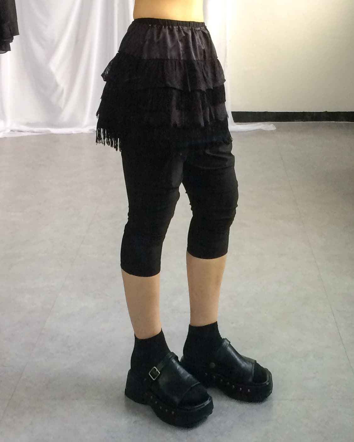 Fringe lace layer mini skirt 상품이미지6