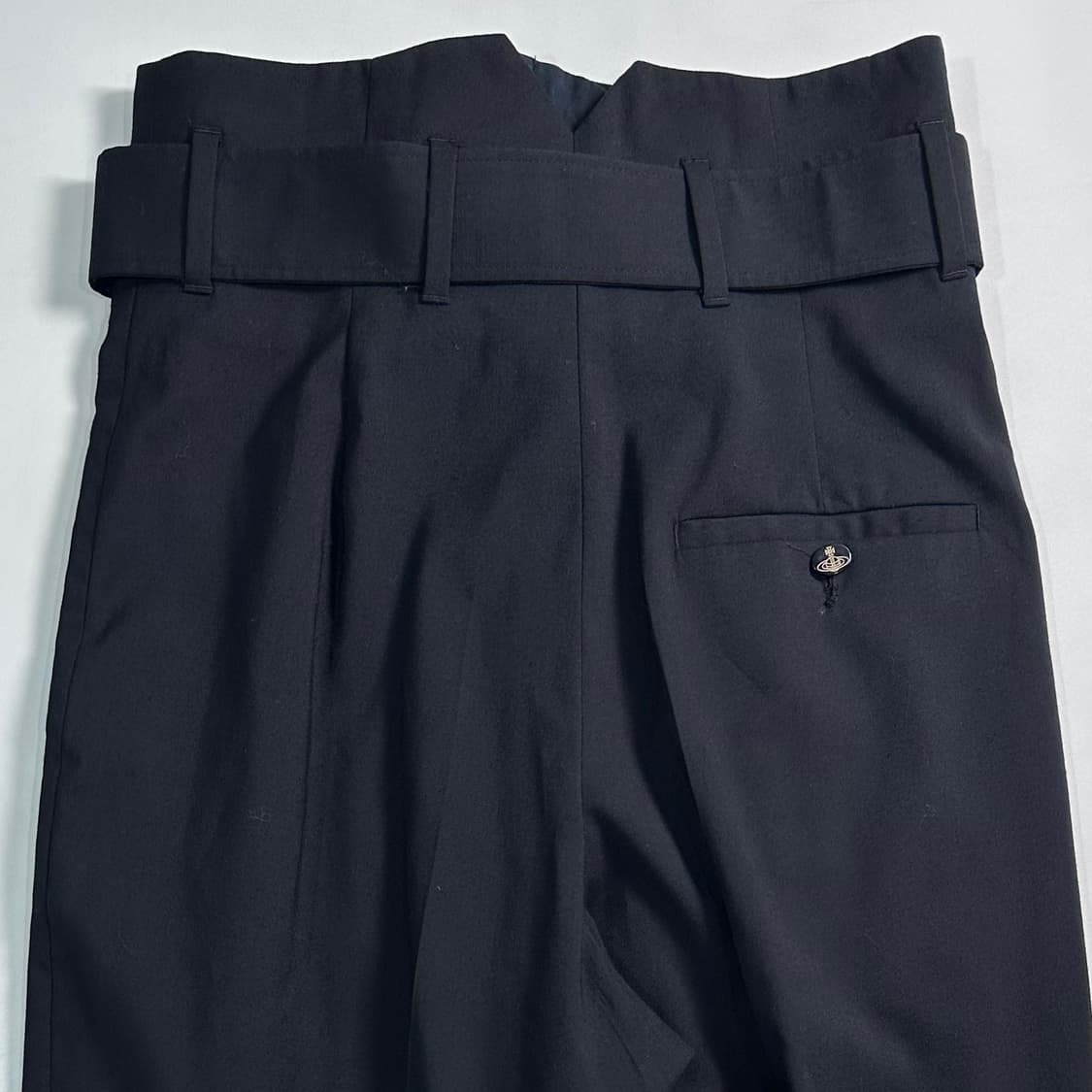 비비안웨스트우드 하이웨스트 벨티드 슬랙스 팬츠  상품이미지6