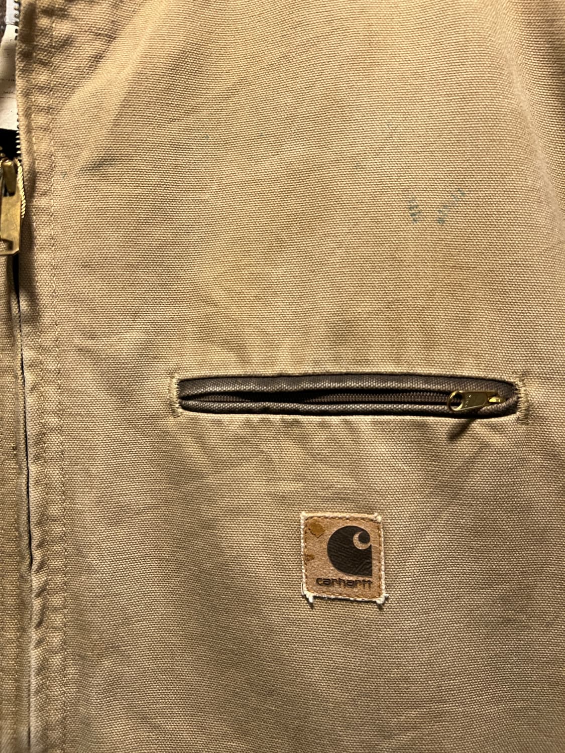 [XL]칼하트 USA Made J97 SDL 디트로이트 브라운 워크 자켓 상품이미지3