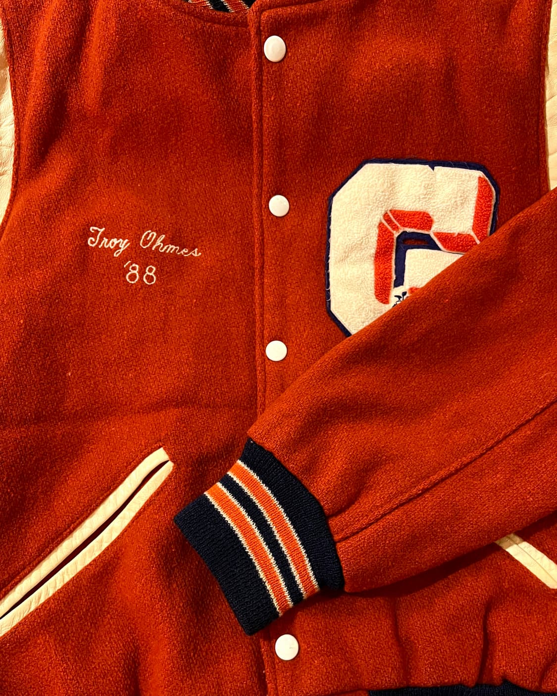 80s Hutches 울 바시티 자켓 (Made in USA) 상품이미지4