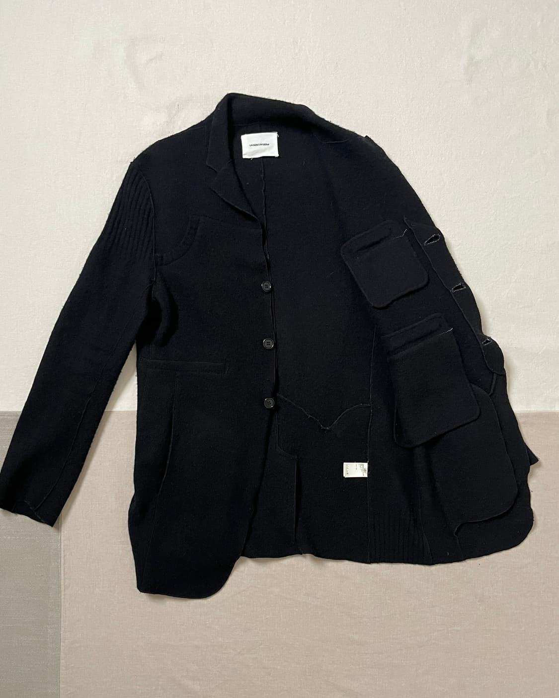 언더커버 11aw 펠트 울 니트 가디건 자켓 undercover 미러기 상품이미지6