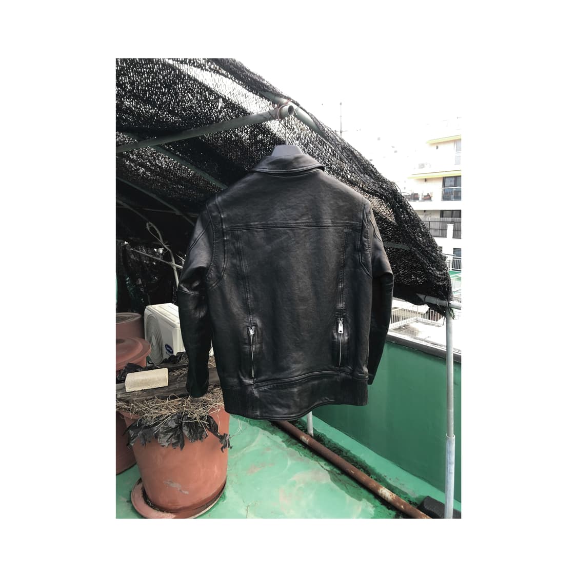 All Saints Kaleb Leather Jacket 상품이미지5