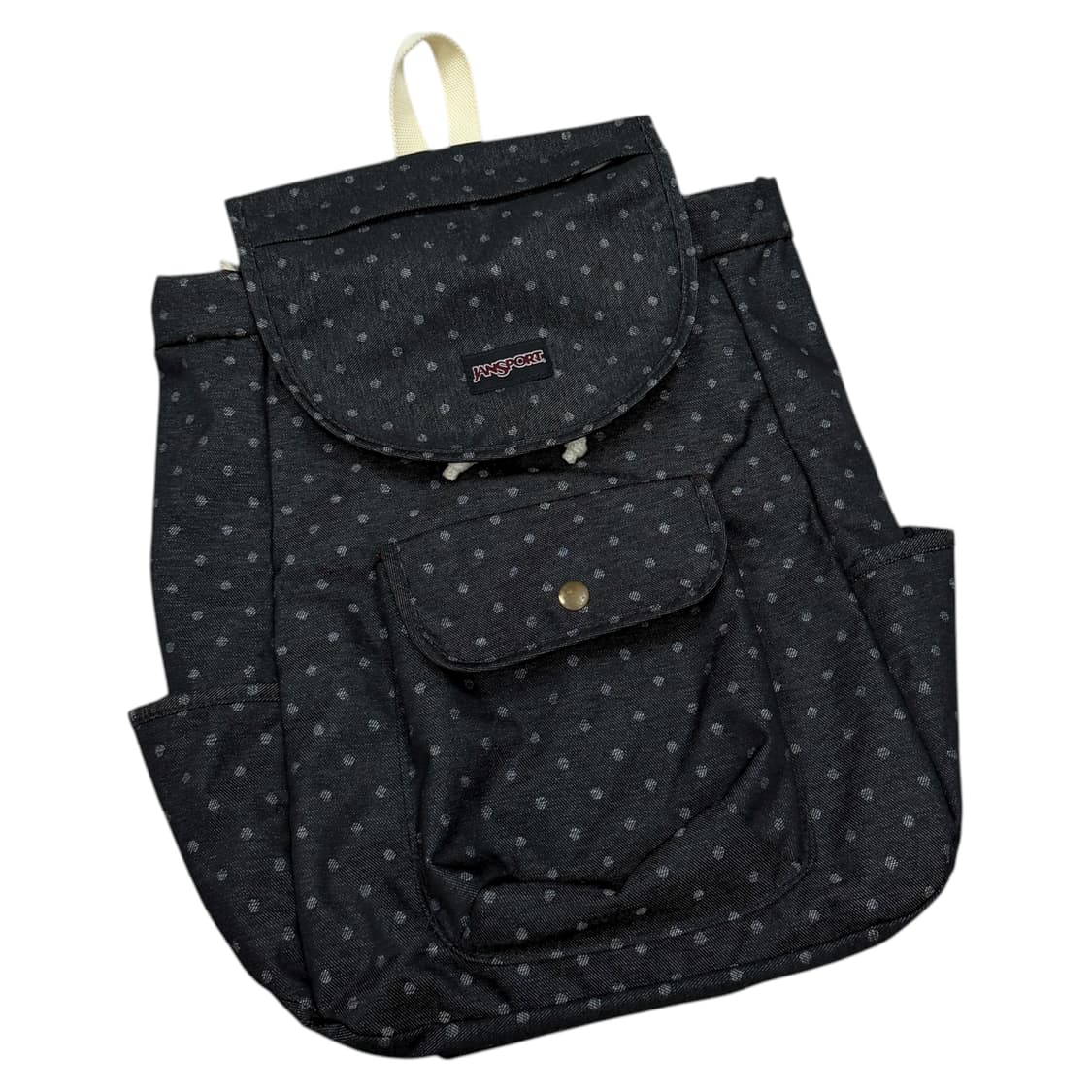 잔스포츠 희귀 도트 땡땡이 패턴 모리걸 드로우 스트링 복조리 백팩 가방 상품이미지2