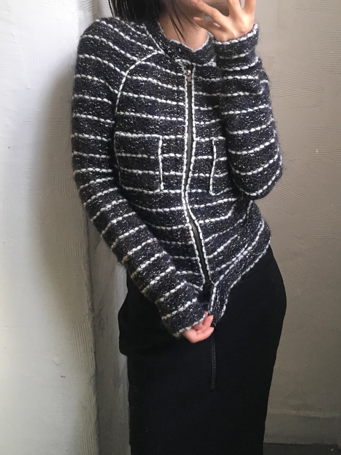 Isabel Marant 이자벨마랑 블랙 트위드 집업 상품이미지4