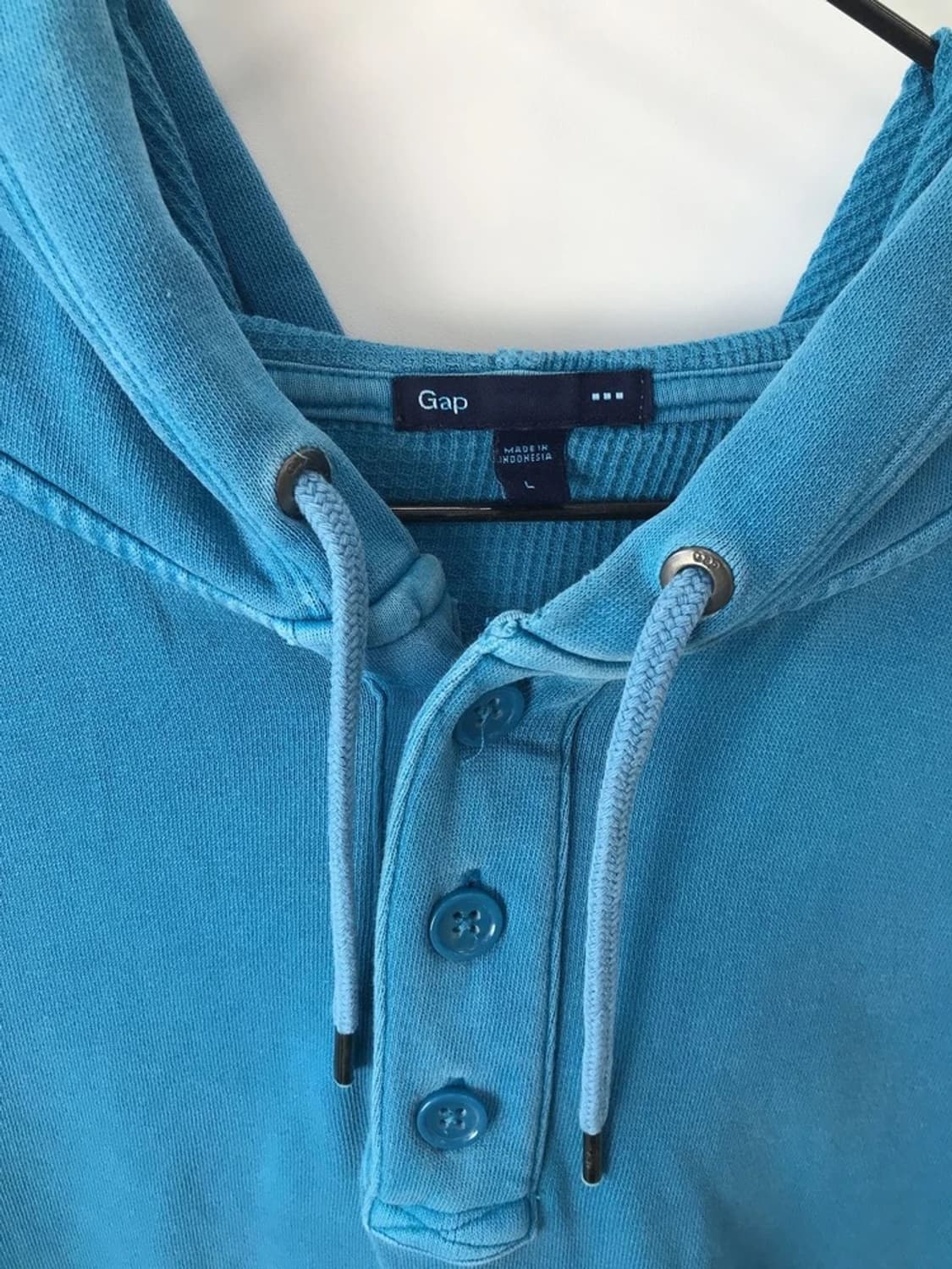 Gap Blue Henley Pullover Hoodie 상품이미지6