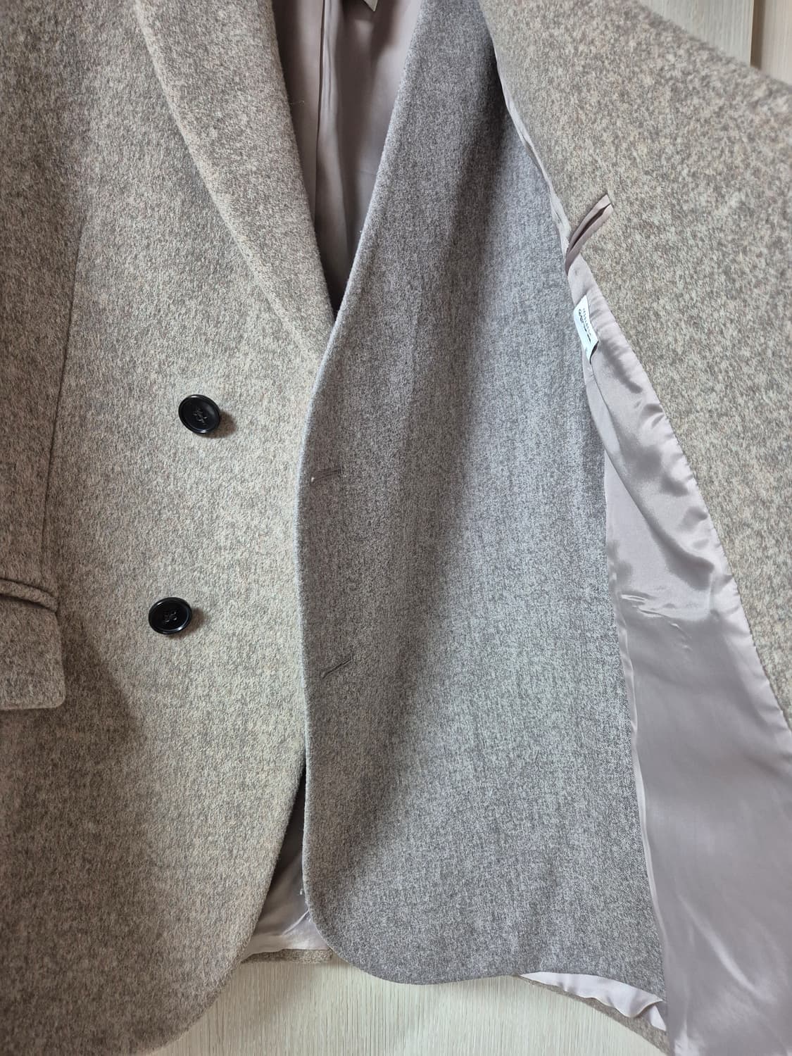 던스트 레이어드 헤비 울 블레이저 오트밀 S 상품이미지7