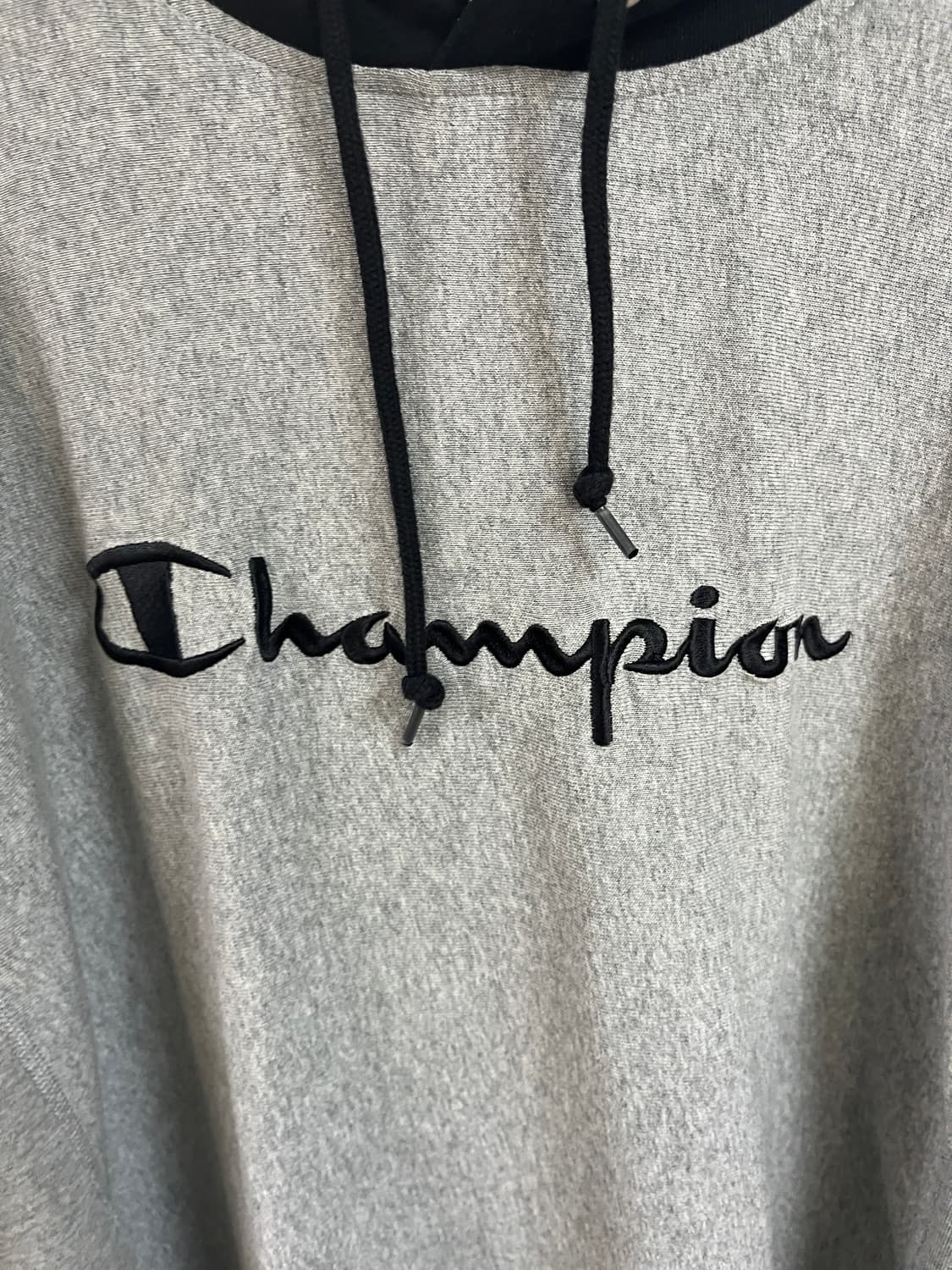 챔피언 배색 후드티셔츠 100~105 상품이미지2