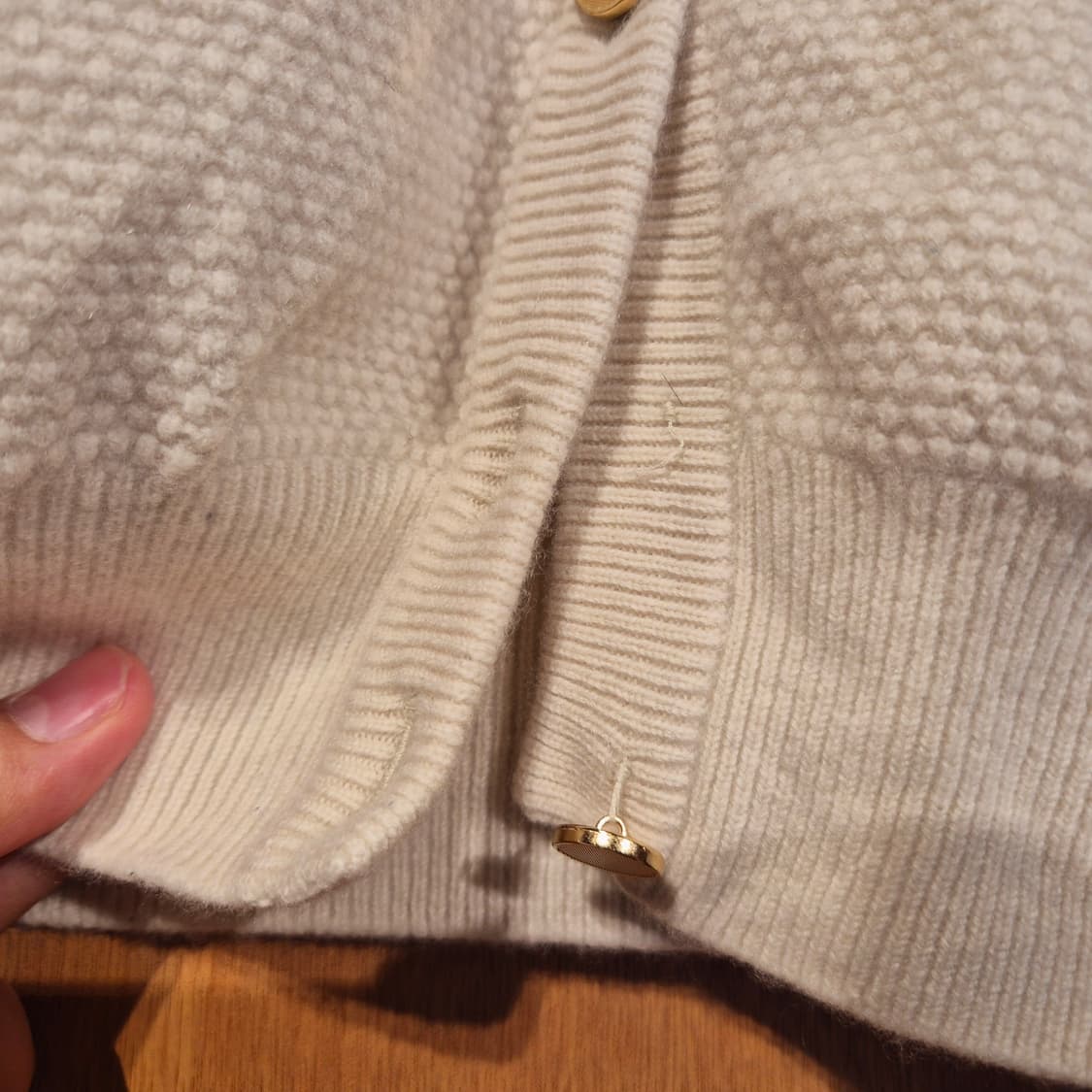 더 캐시미어 한섬 가디건 XS 상품이미지8