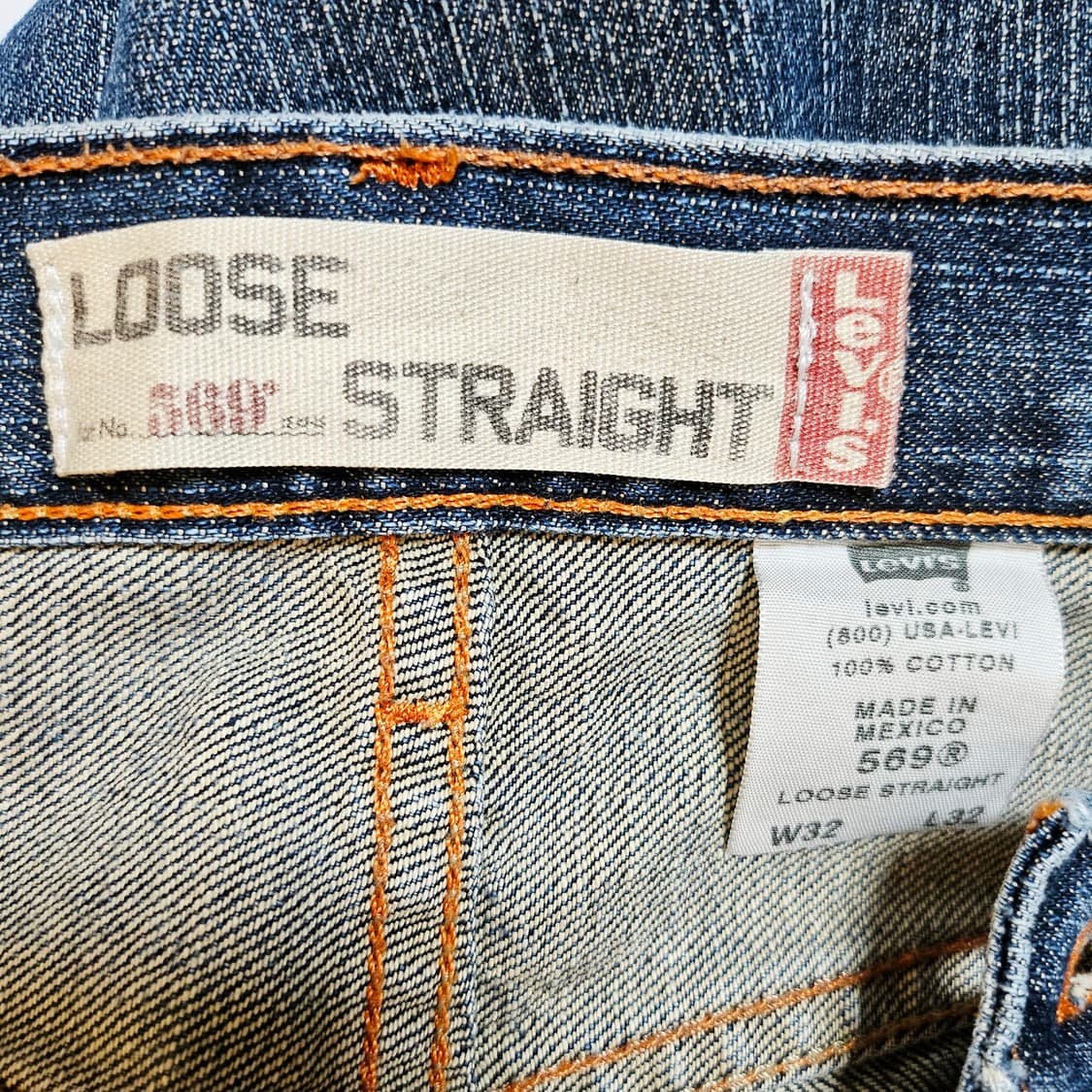 [32][리바이스]00's 569™루즈 스트레이트핏 워시드 데님 상품이미지7