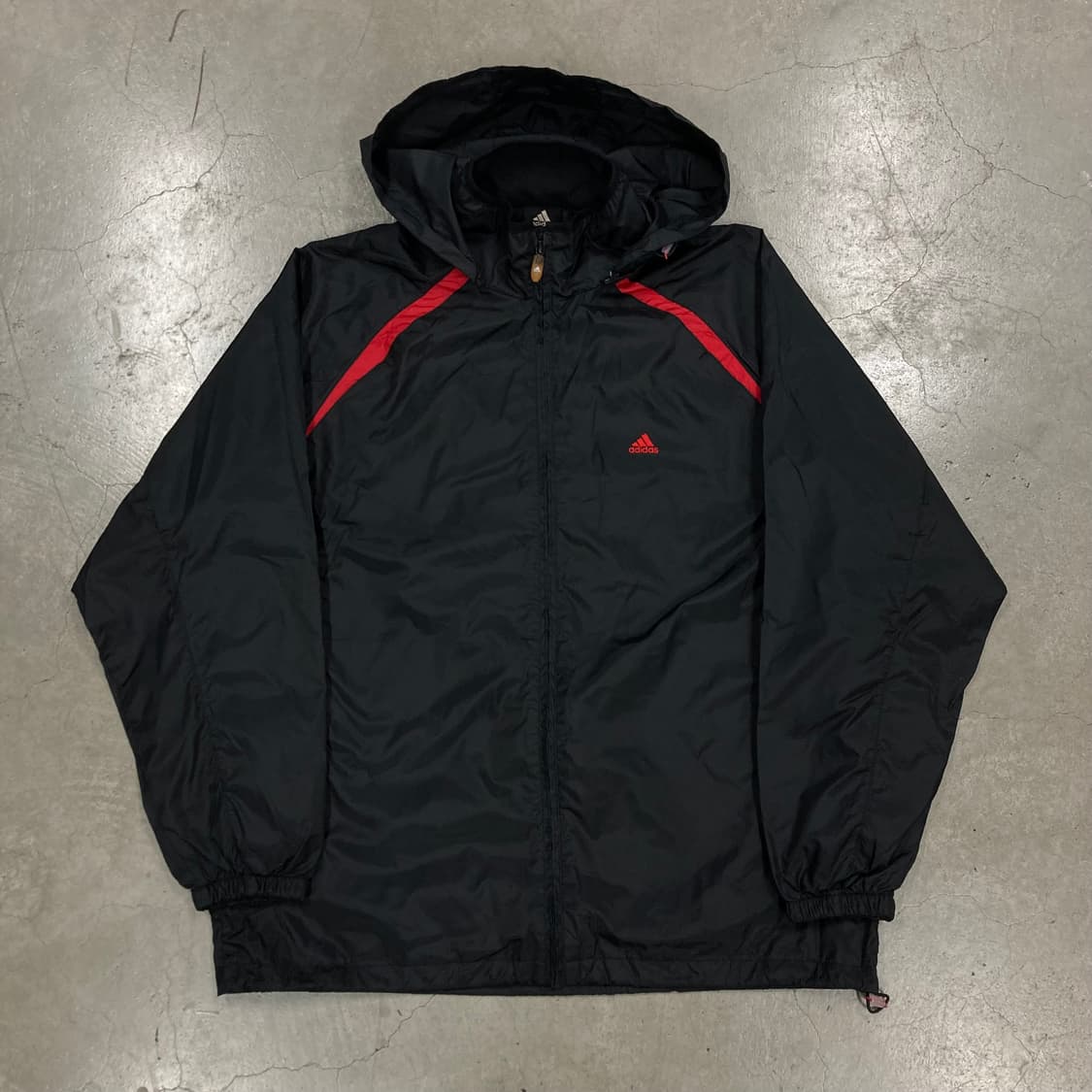 아디다스 블랙 컬러 스몰 로고 바람막이 상품이미지1
