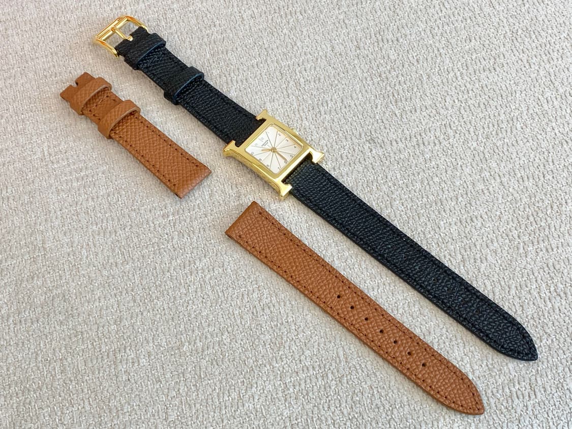 에르메스 H아워 1.201 금장 여성용 쿼츠 PM 스몰 사이즈 상품이미지3