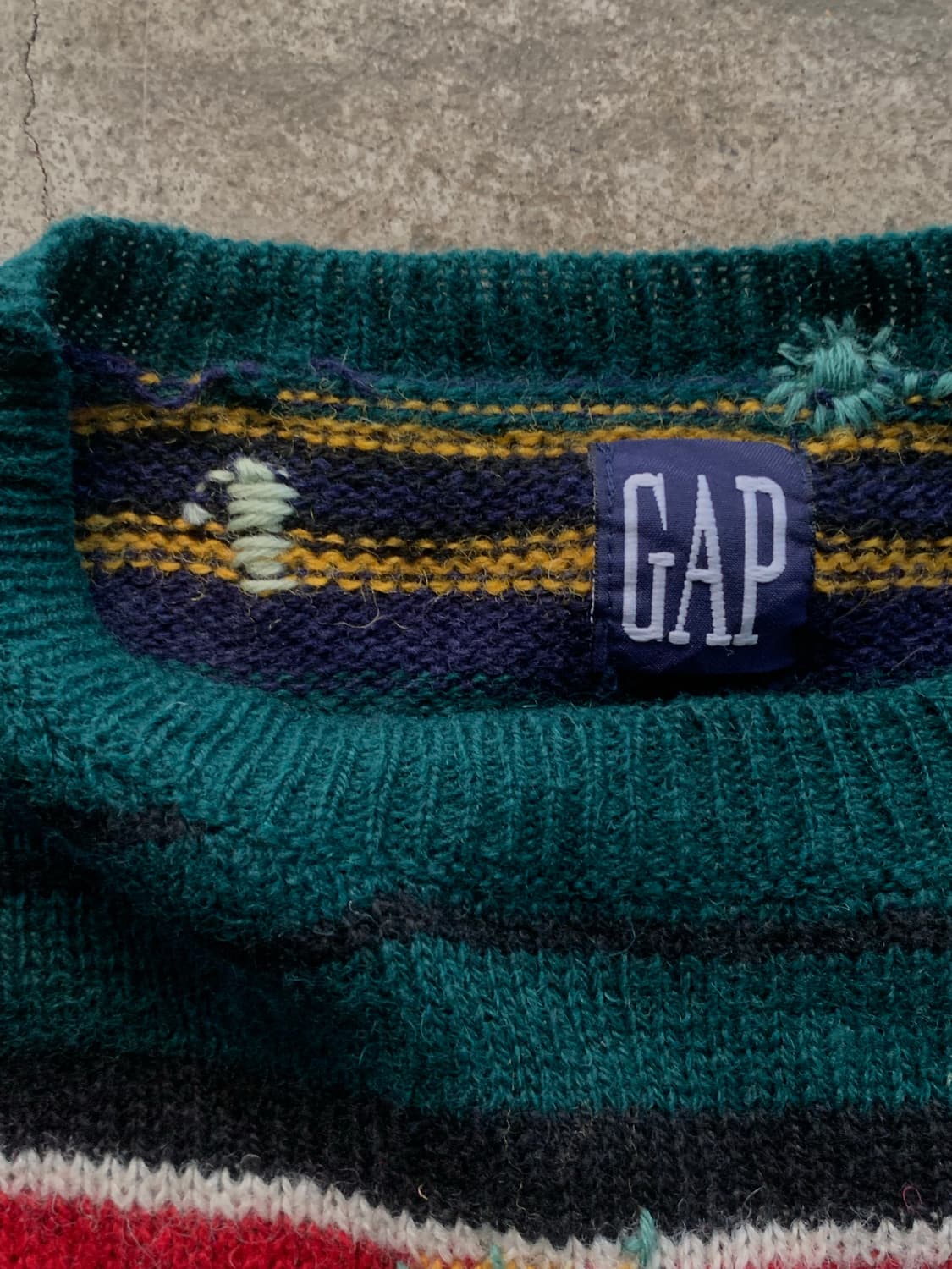 올드 갭 스트라이프 울 스웨터 상품이미지3