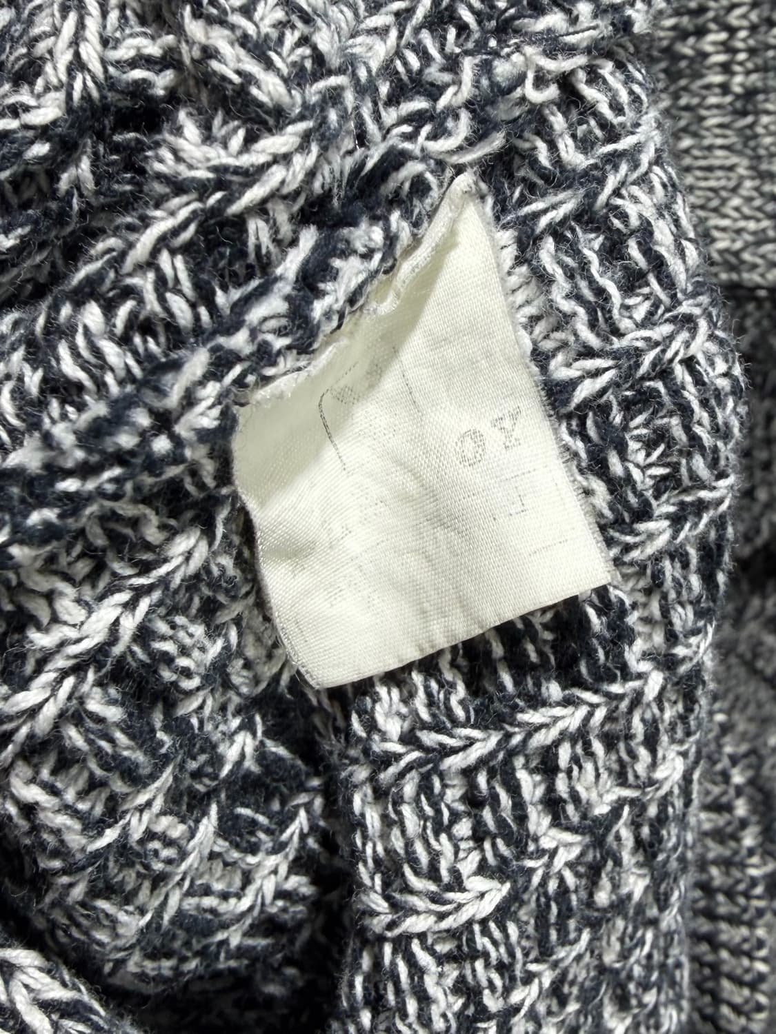 XL PLAY BOY 플레이보이 골드레빗 믹스 니트 집업 상품이미지6