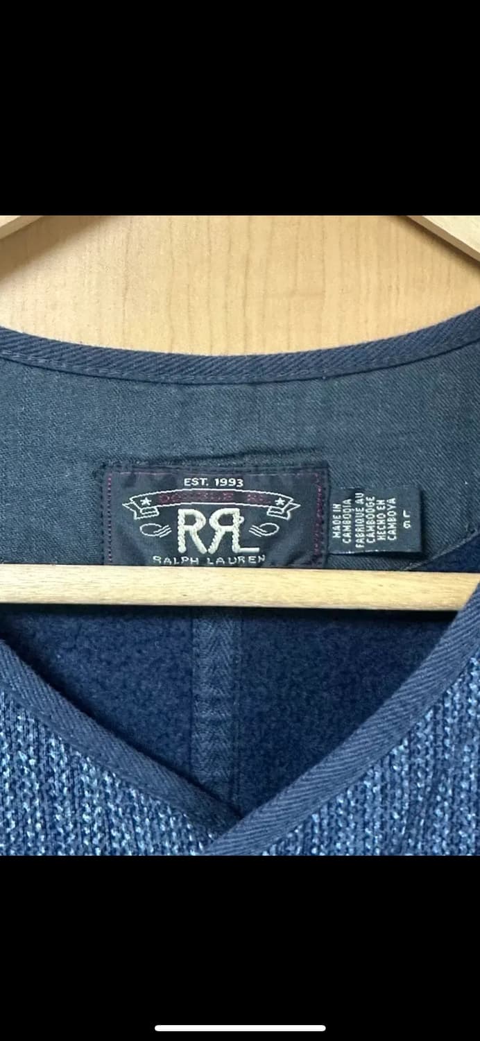 Rrl 더블알엘 인디고 염색 플리스 베스트 L 상품이미지2