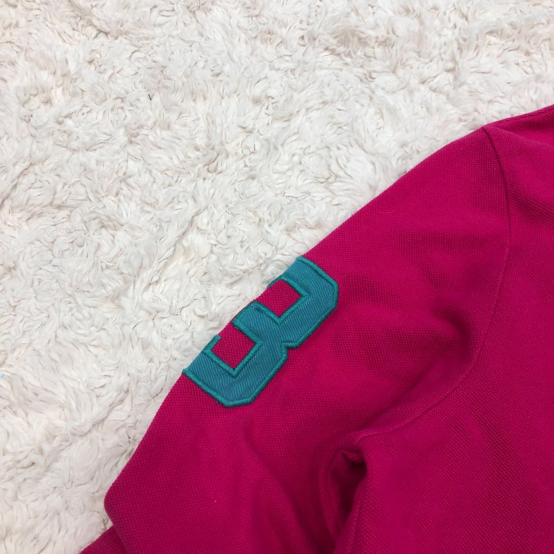 폴로 랄프로렌 빅포니 핑크 카라 롱슬리브 티셔츠 상품이미지3