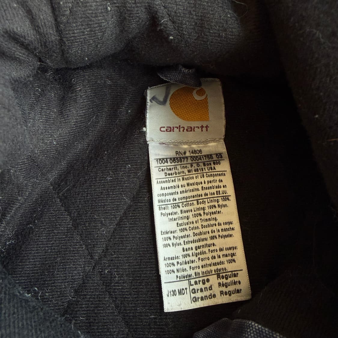 칼하트 j130 액티브 워크 자켓 상품이미지8