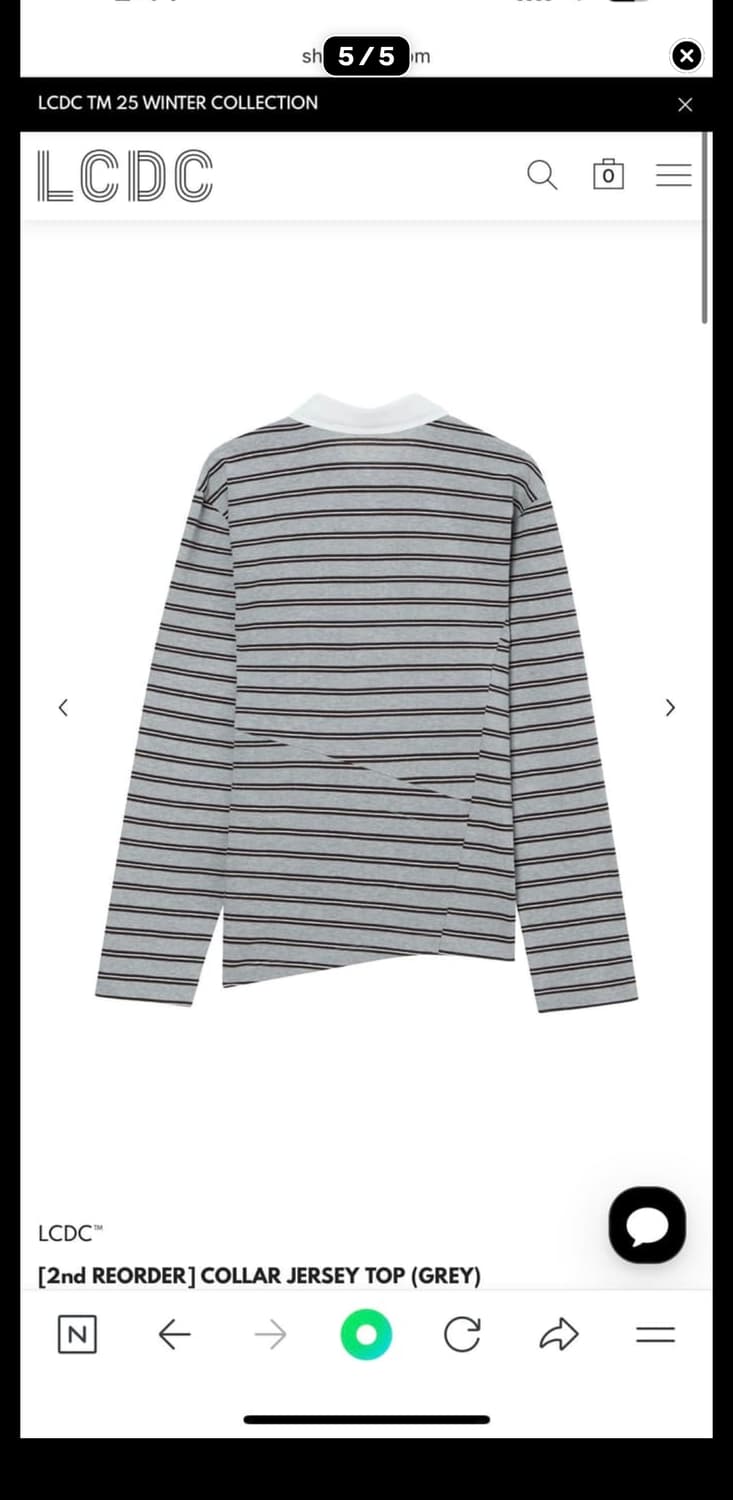 LCDC TM 엘씨디씨티엠 카라 져지탑 상품이미지5