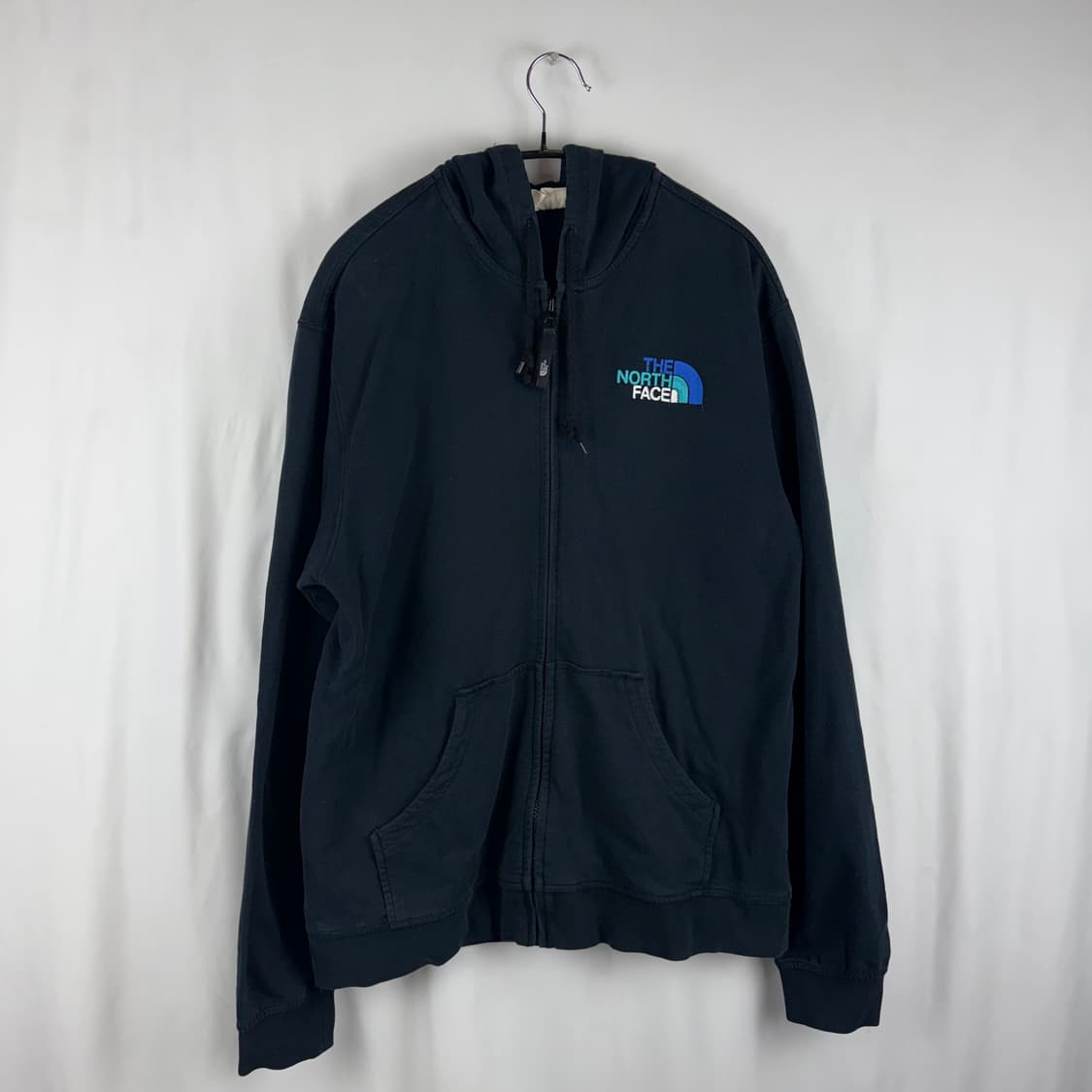 (무료배송)L) 노스페이스 로고 후드집업 네이비 상품이미지2