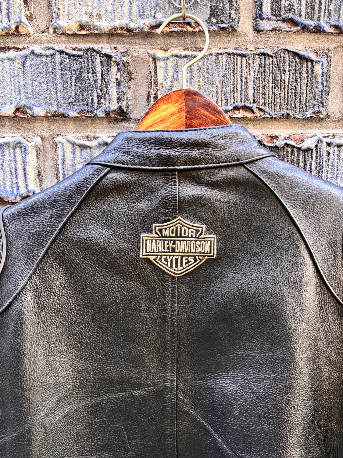 00s 할리데이비슨 소가죽 라이더 자켓 상품이미지6