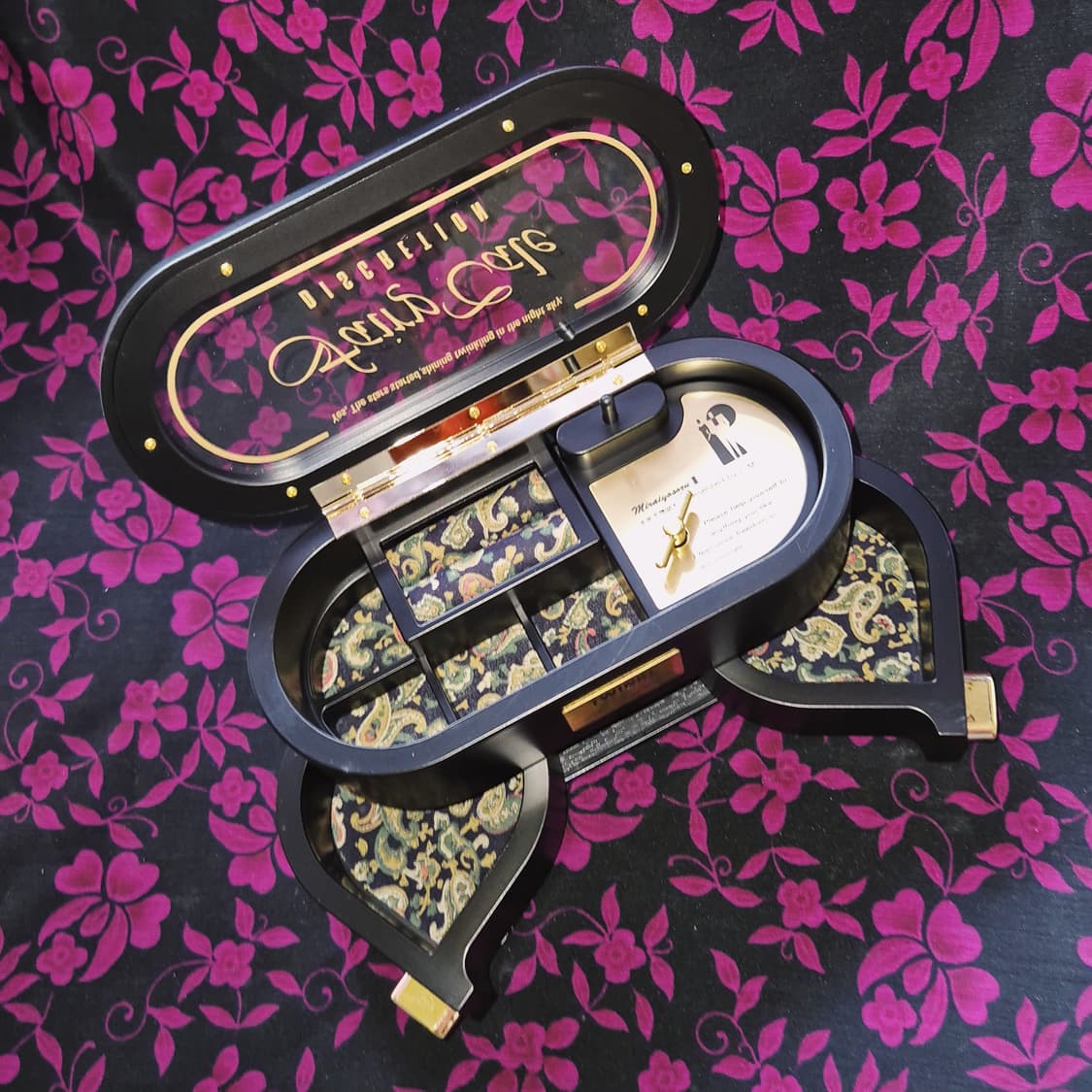 90s 트윙클 페이즐리 오르골 주얼리 보석함 상품이미지8