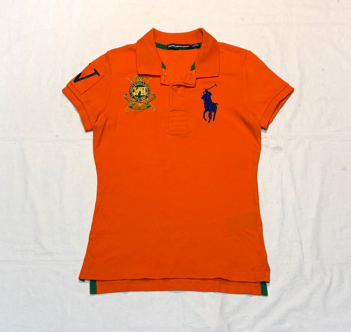 폴로 랄프로렌 빅포니 치프키프 딱붙핏 카라티 오렌지 상품이미지1