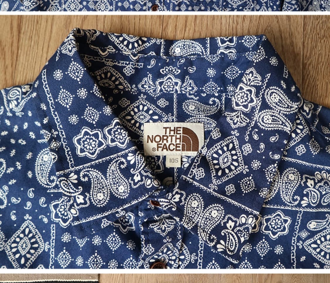 THE NORTH FACE 노스페이스 브라운텝 페이즐리 코튼 남방 상품이미지4