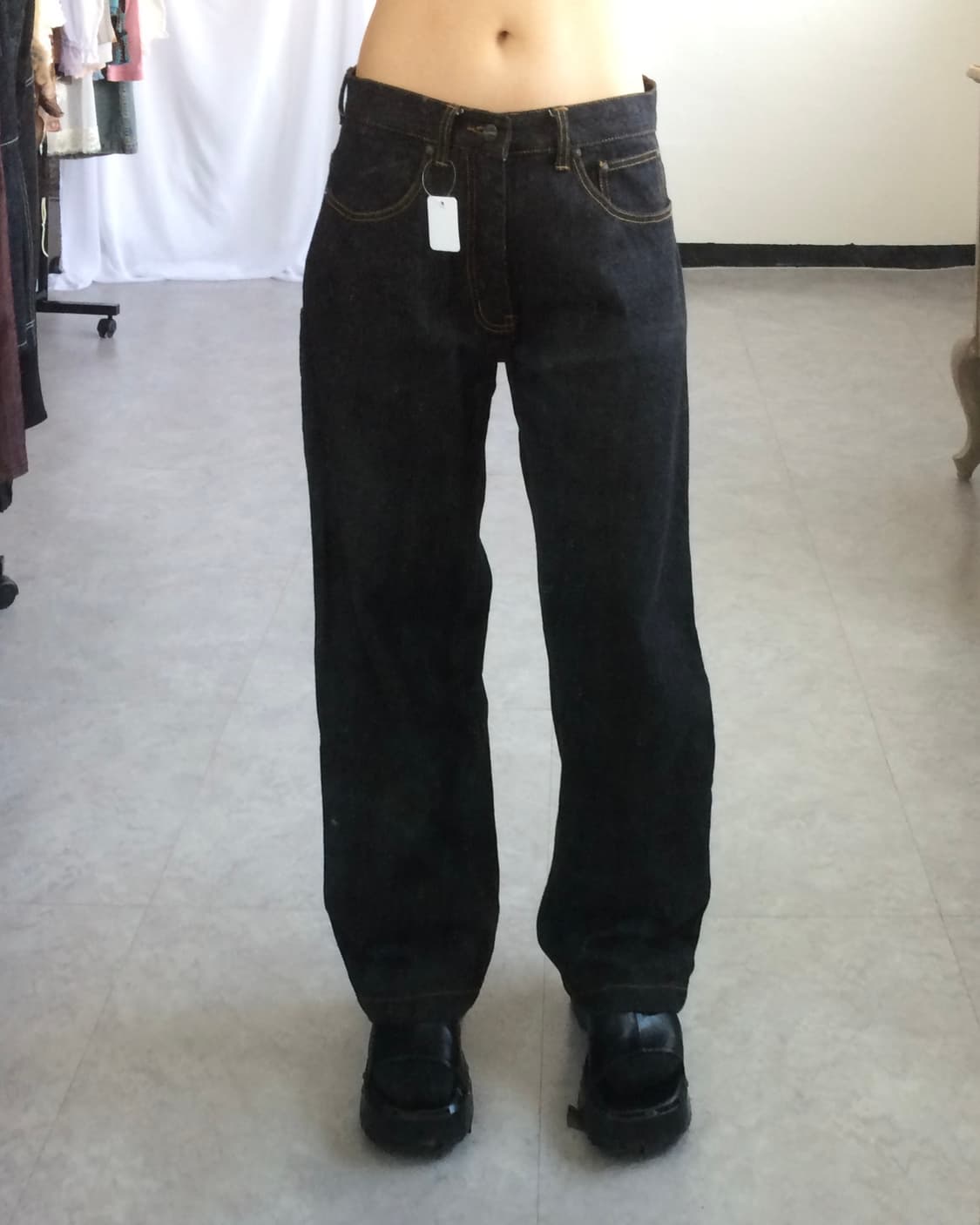 Back pocket point denim pants 상품이미지6