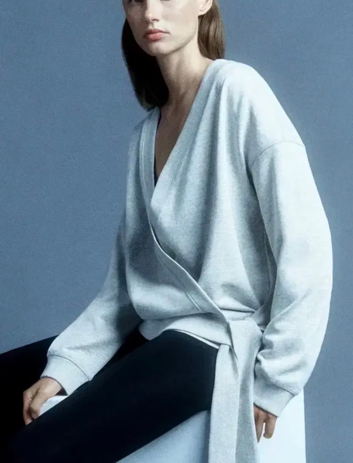 COS 코스 면 랩 가디건  상품이미지1