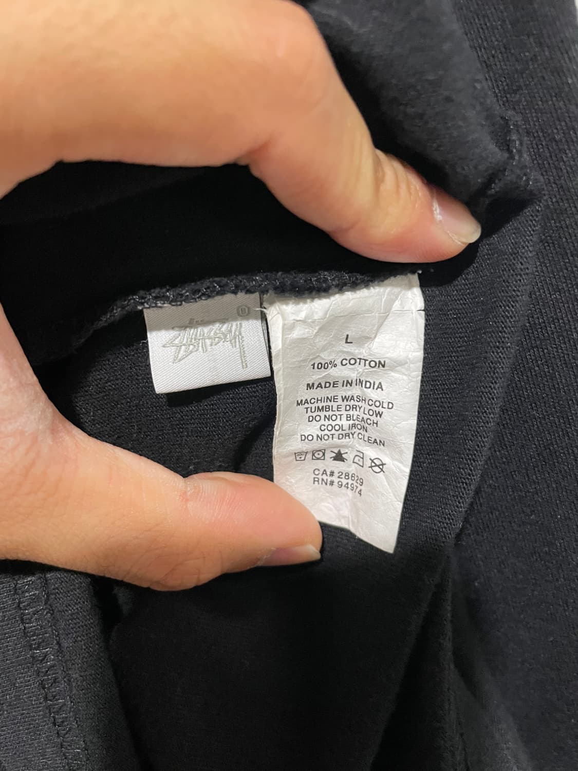 스투시 터틀넥 긴팔 티셔츠 블랙 상품이미지6