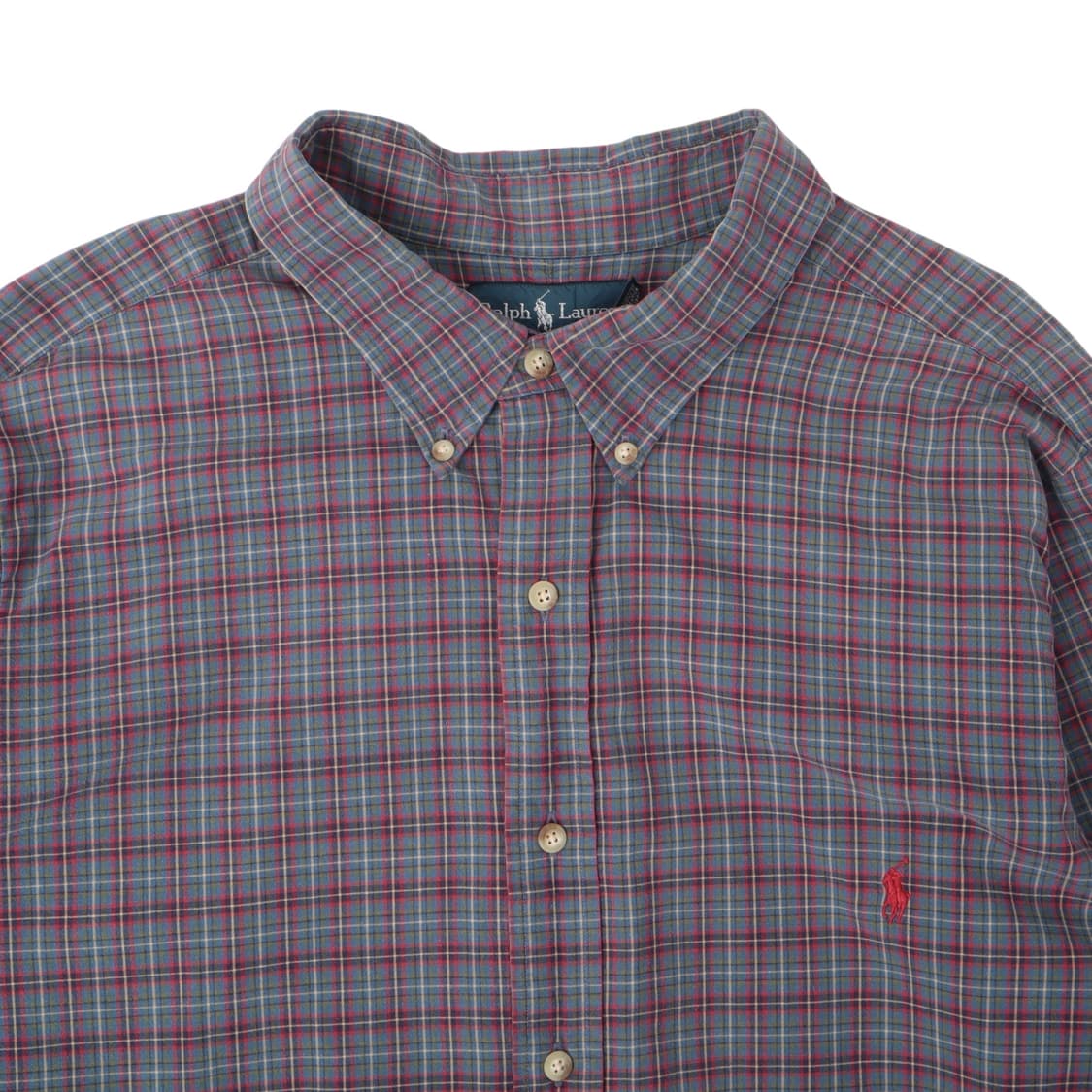 폴로 랄프로렌 블루 체크 클래식핏 셔츠 상품이미지2