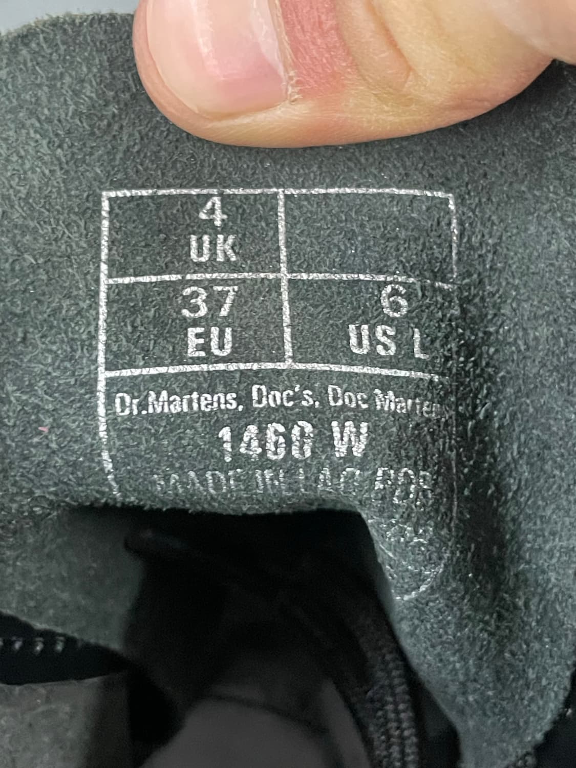 닥터마틴 1460 8홀 부츠 블랙 uk4 상품이미지10