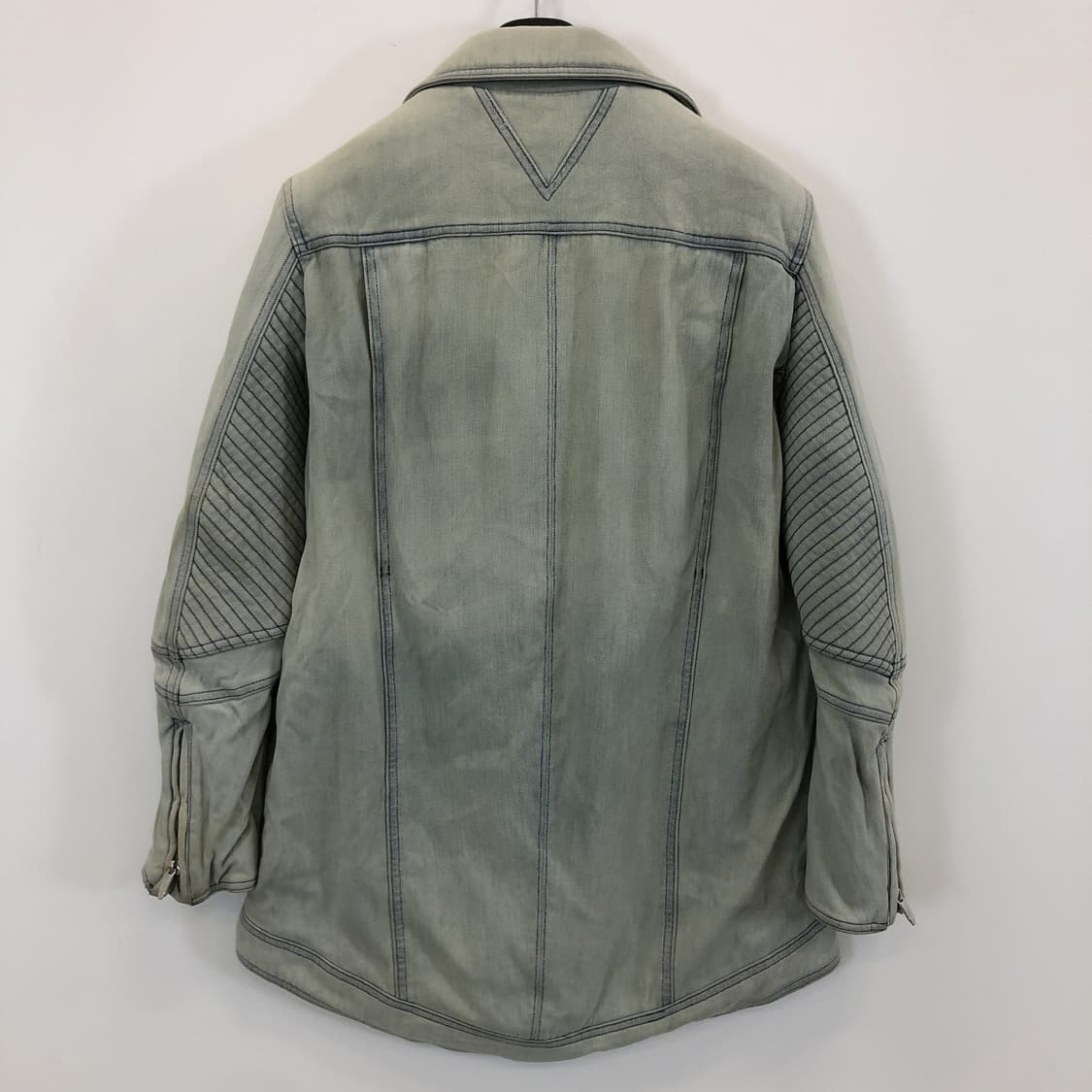 theory 띠어리 USA 워싱 데님 바이커자켓 S 상품이미지4