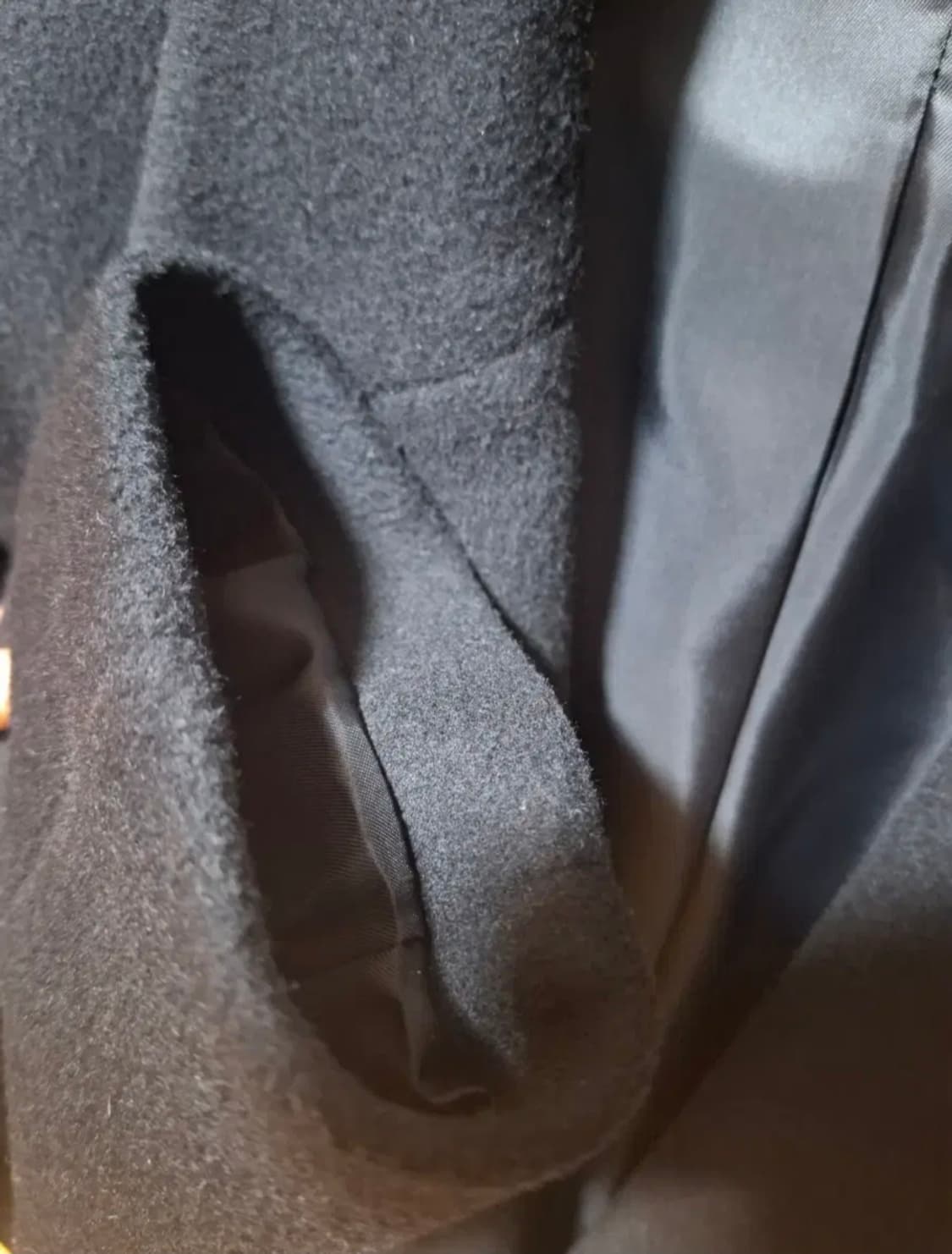 무신사 스탠다드 우먼즈 캐시미어 블렌드 오버 숄더 싱글 코트 S 상품이미지3