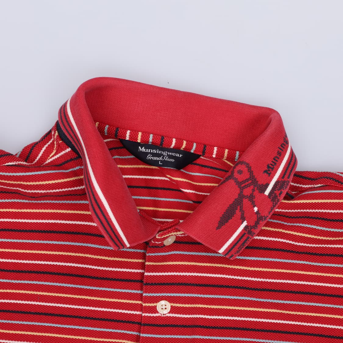 L 먼싱웨어 스트라이프 긴팔카라티 0318H1 상품이미지3