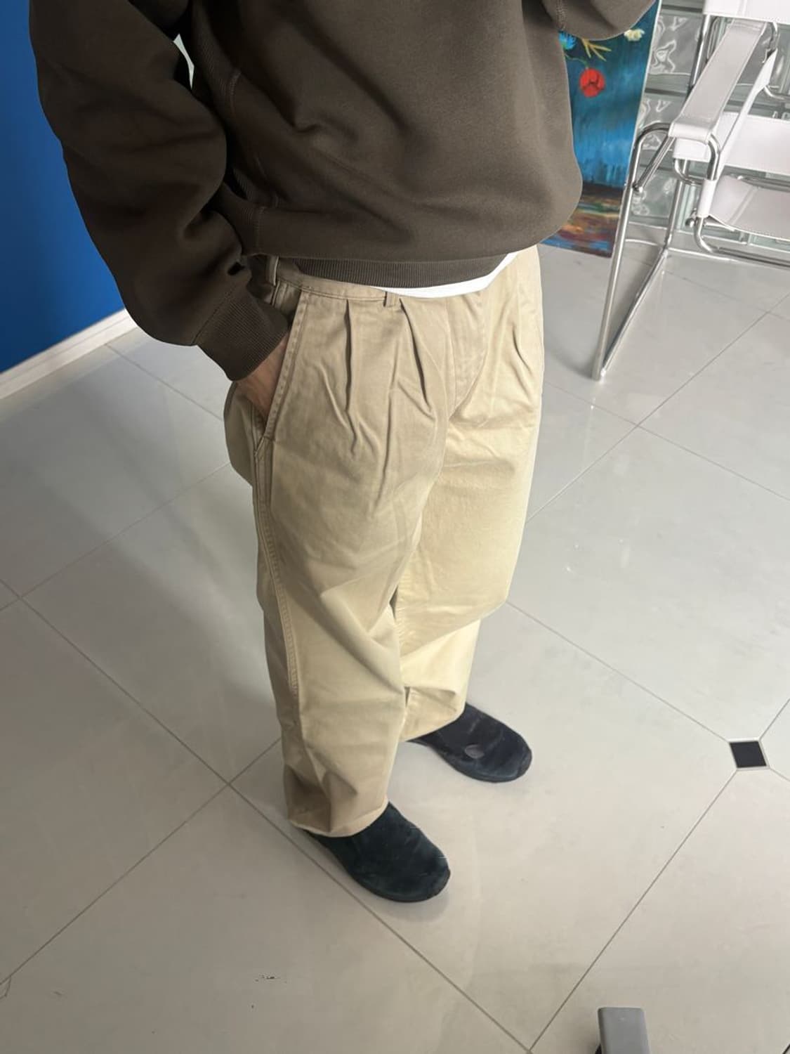 TUCK WIDE TROUSERS ORSLOW 턱 와이드 팬츠 상품이미지4