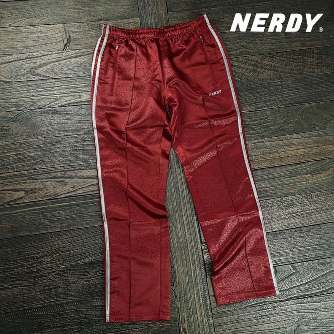 [널디] (새상품) 빈티지 패턴 쟈카드 트레이닝 팬츠 M19318 상품이미지1