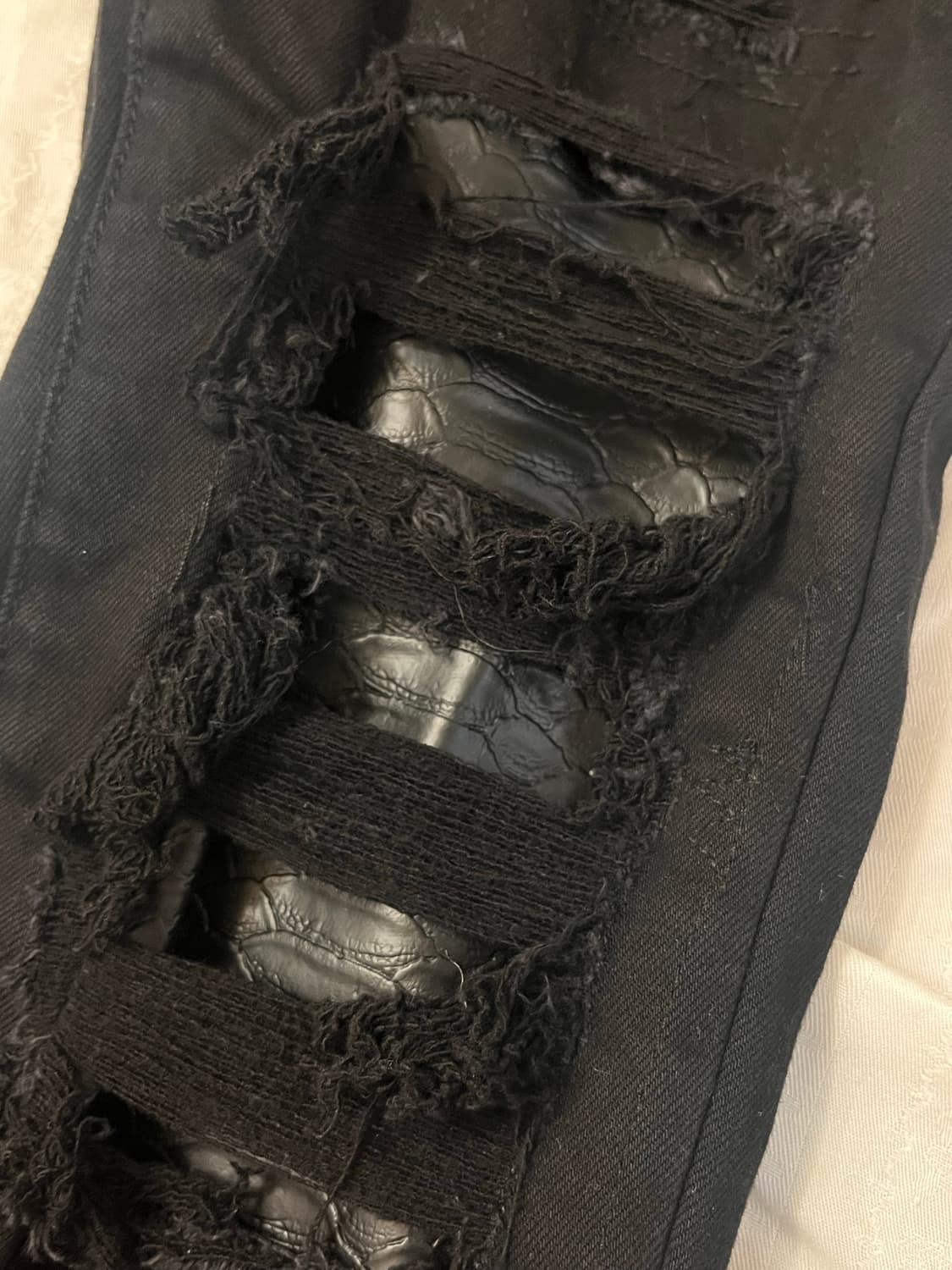 Vkei Python leather denim 상품이미지4