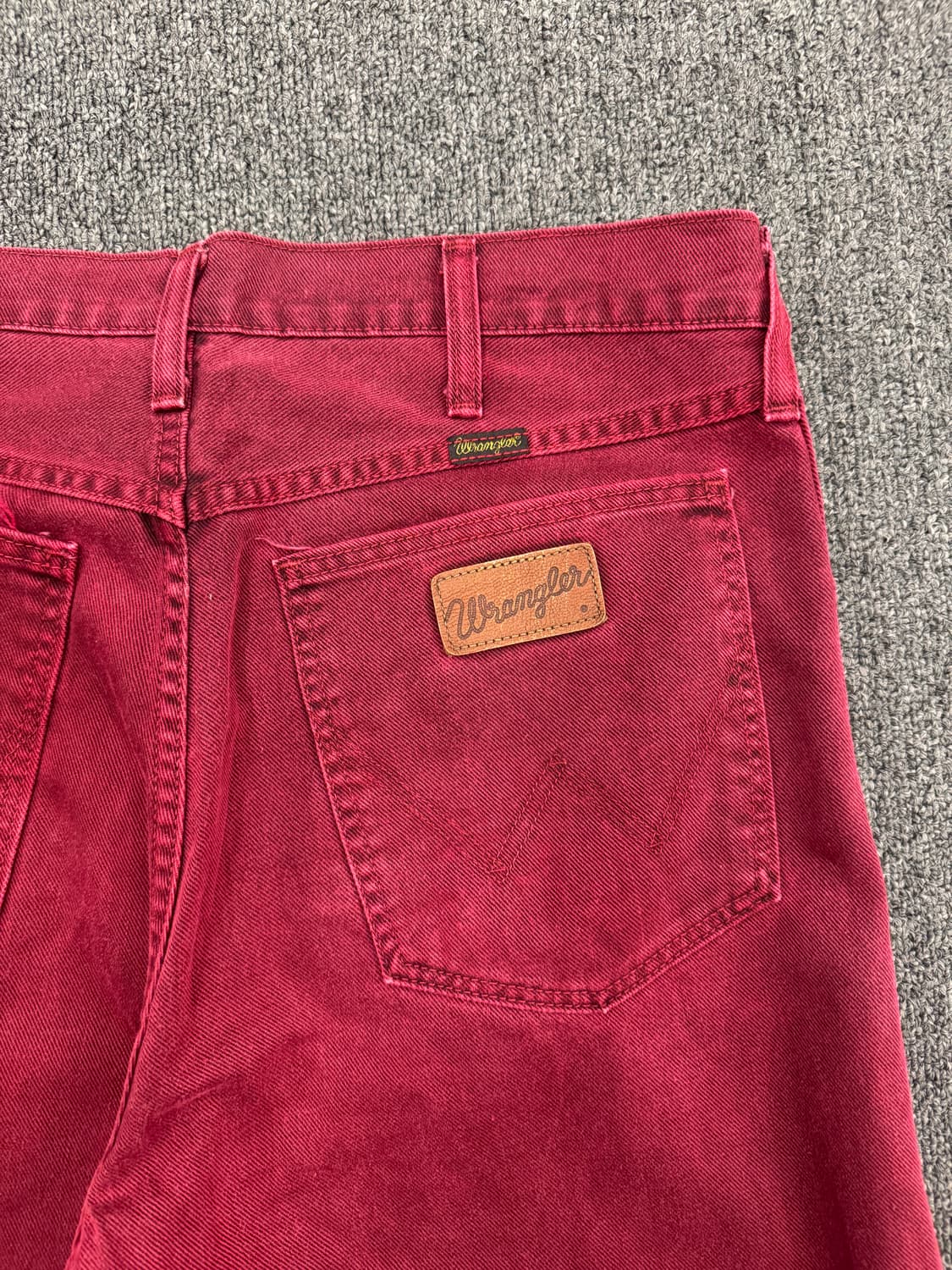 34)랭글러 빈티지 버건디 데님팬츠 상품이미지6