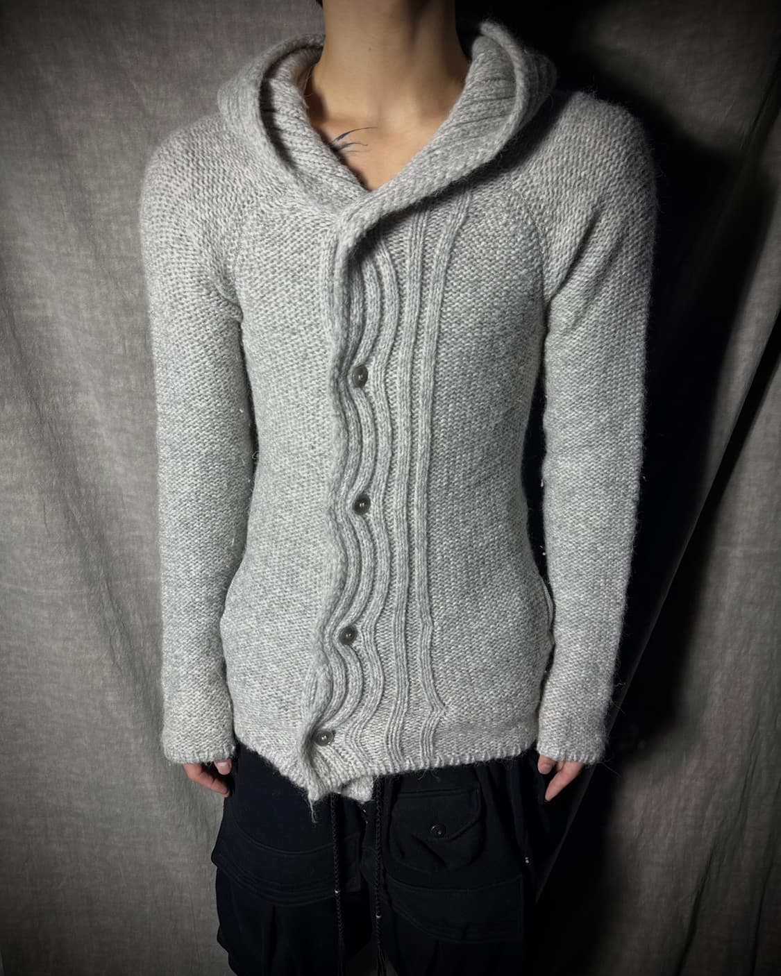 Poeme Bohémien Alpaca Blend Hooded Knit  상품이미지2