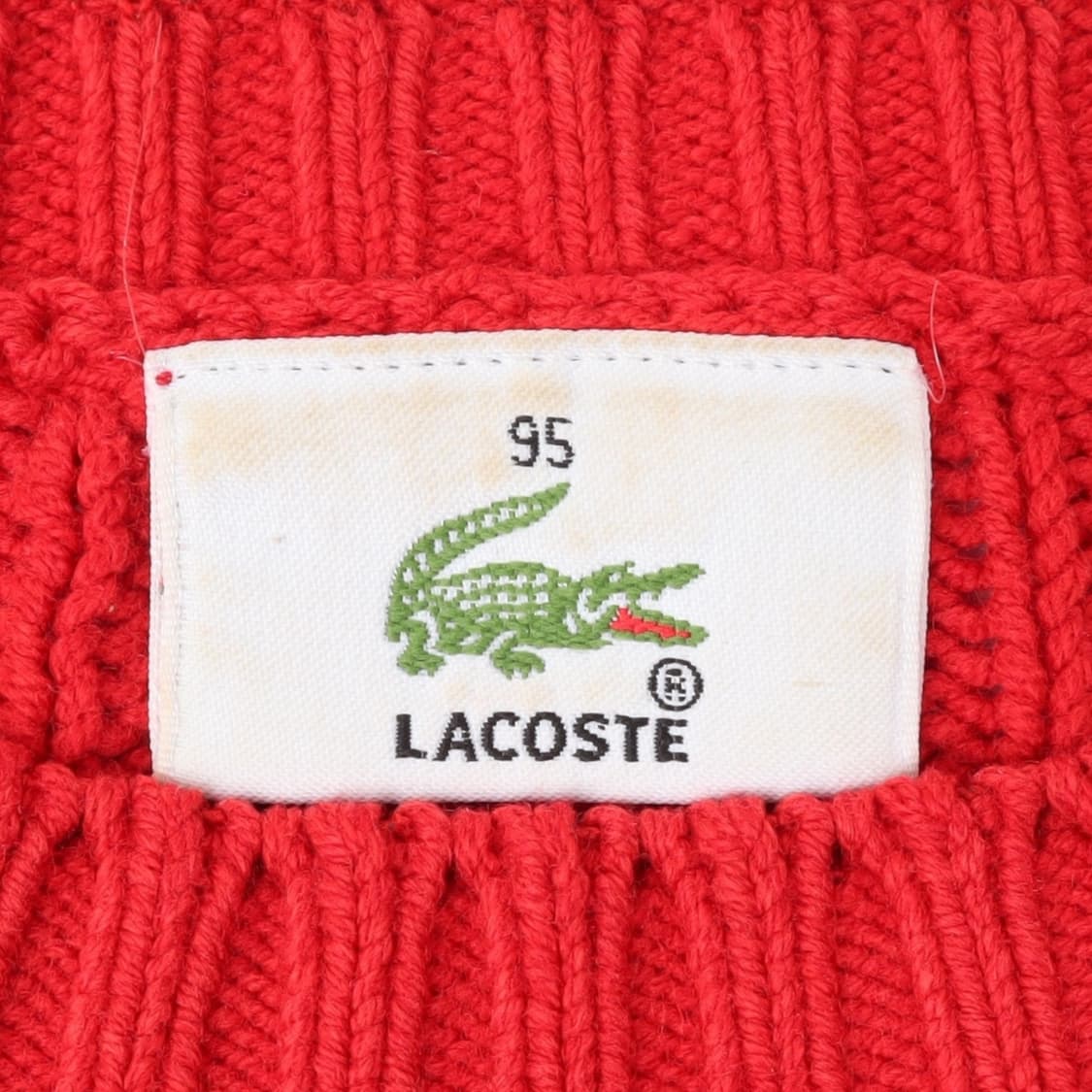 라코스테 우먼스 레드 케이블 니트 상품이미지8