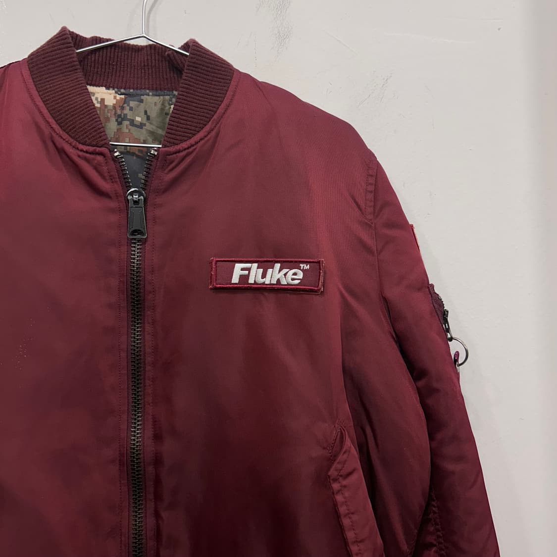 플루크 벨크로와펜 숏 ma-1 항공점퍼 상품이미지1