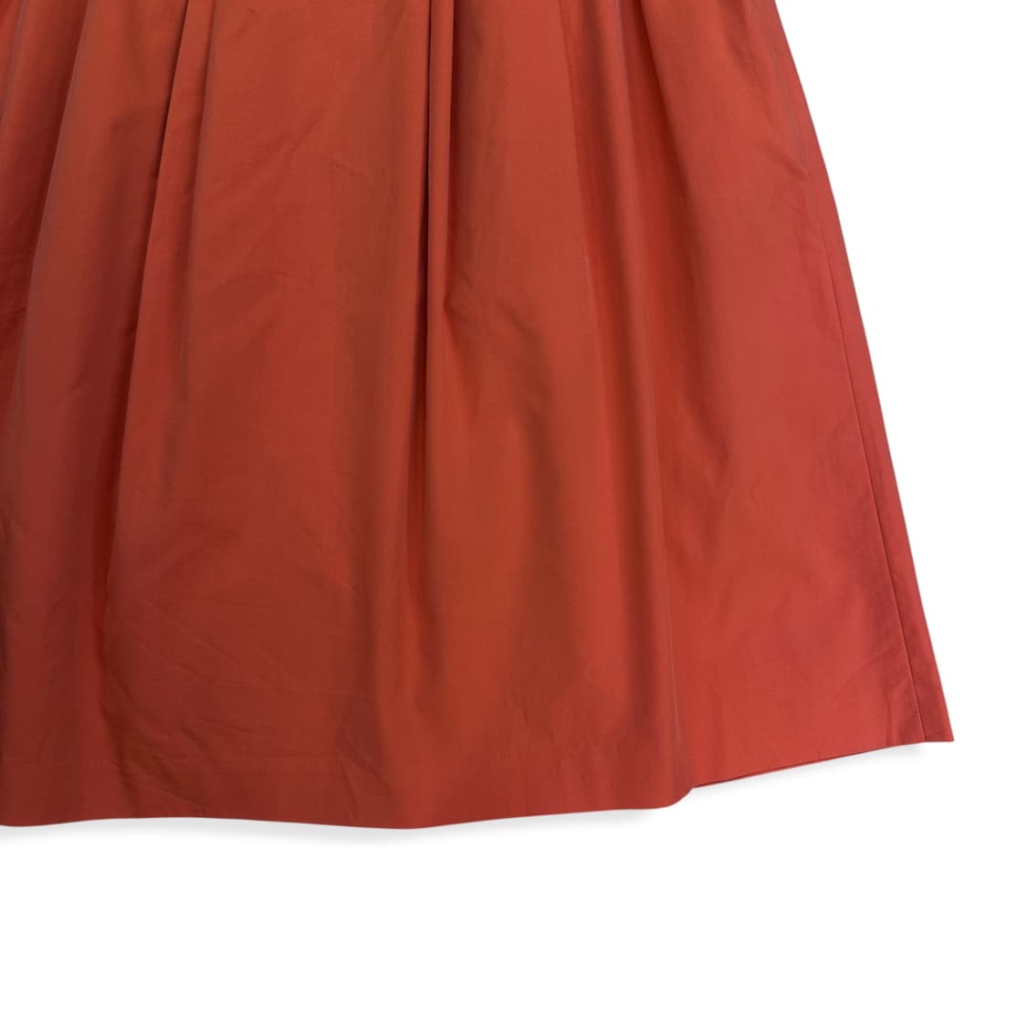 Orange Red Pintuck Midi Skirt 상품이미지5