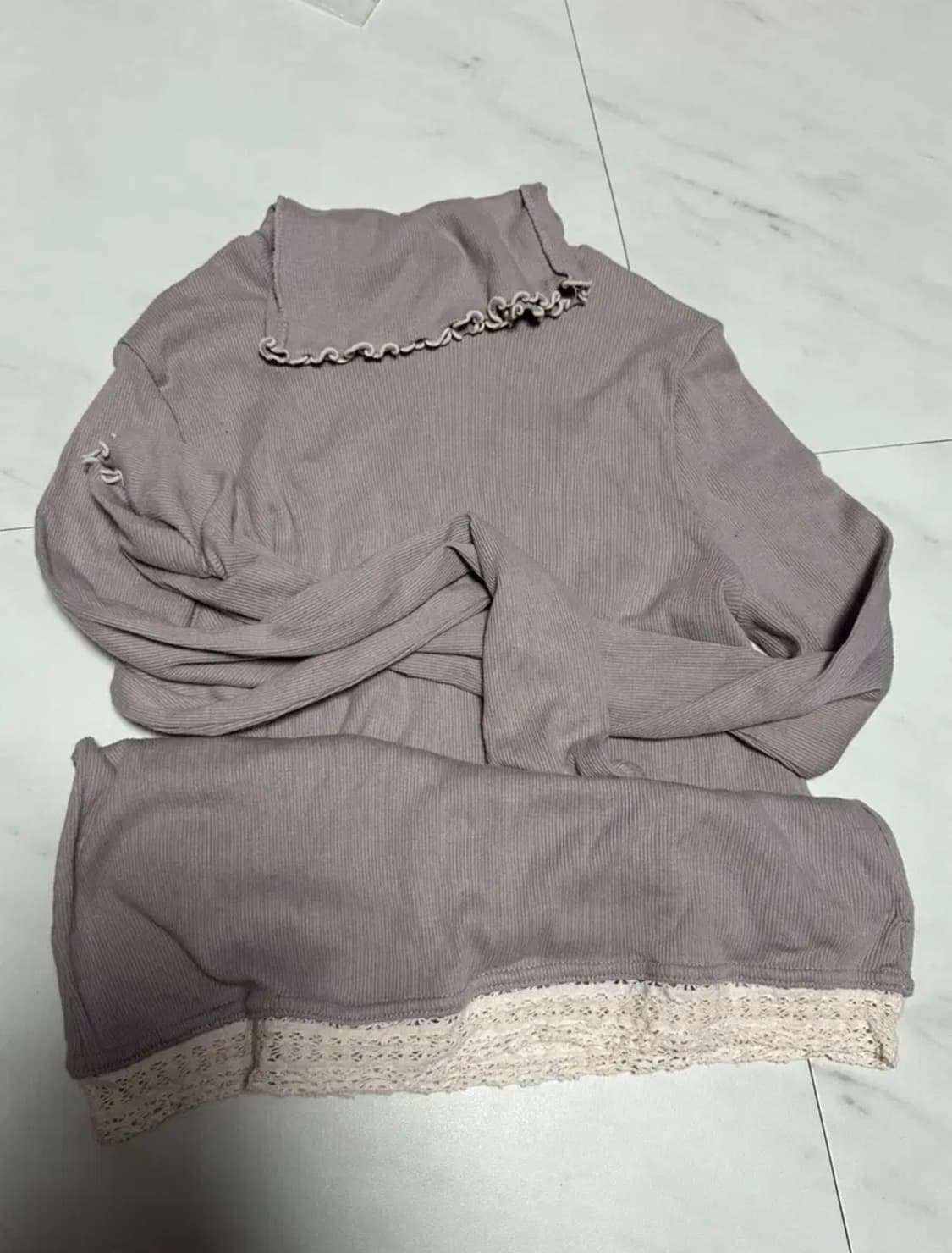 빈티지 목폴라 레이어드 상품이미지1