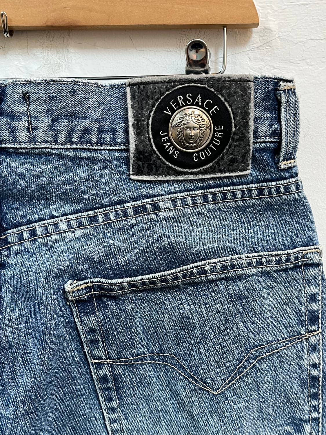 Versace 라이트 워시 블루 베르사체 데님 팬츠 W29 상품이미지9