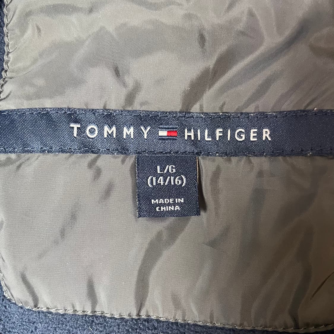 타미힐피거 미니로고 이너페디드 후드 패딩 L 상품이미지5