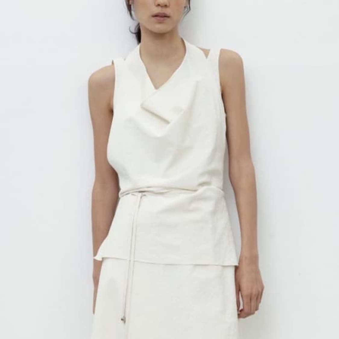 RRACE 레이스 Draped Halter Top 아이보리 상품이미지1
